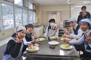 日生中学校調理実習６
