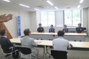 湯郷ベル表敬訪問2