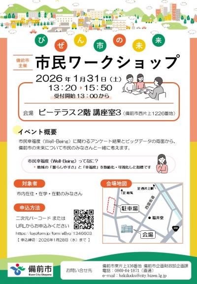 市民ワークショップチラシのプレビュー