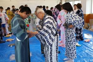 浴衣着付け体験