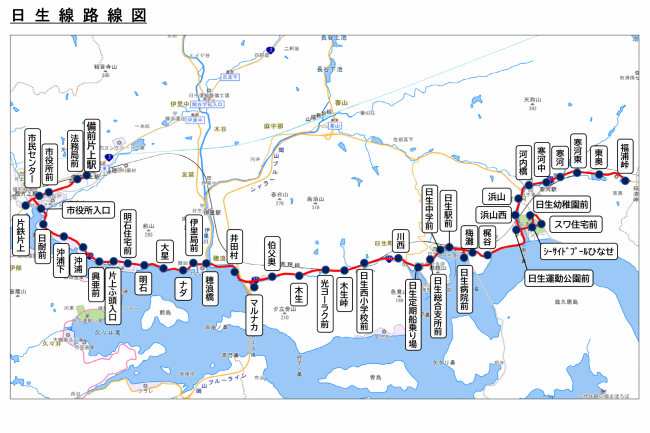 日生線路線図