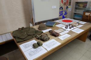 戦争関係資料の展示
