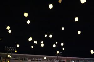 ランタンリリースした様子