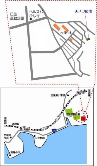 主な公共施設までの距離の画像